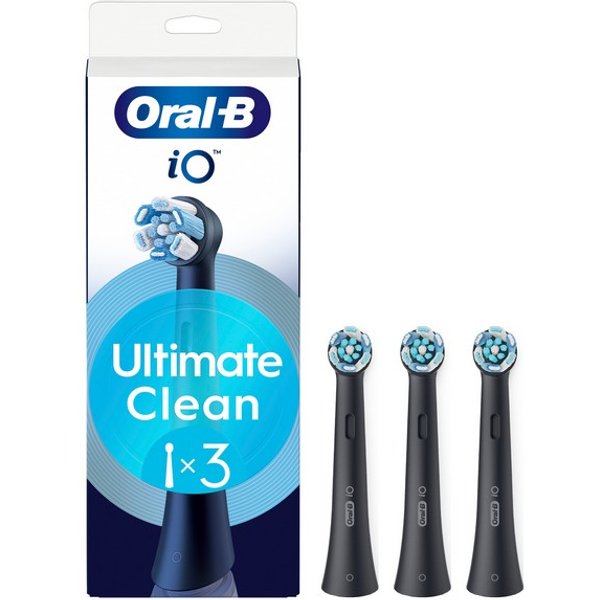 Oral-B IO Ultra Clean Testine Di Ricambio Nere 3 Pezzi-image