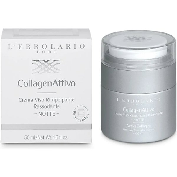 L’Erbolario Collagenattivo – Trattamento Notte Viso Tonificante E Rimpolpante, 50 Ml-image