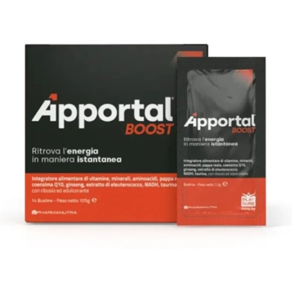 Apportal Boost Integratore Energia E Difese Immunitarie 14 Bustine-image
