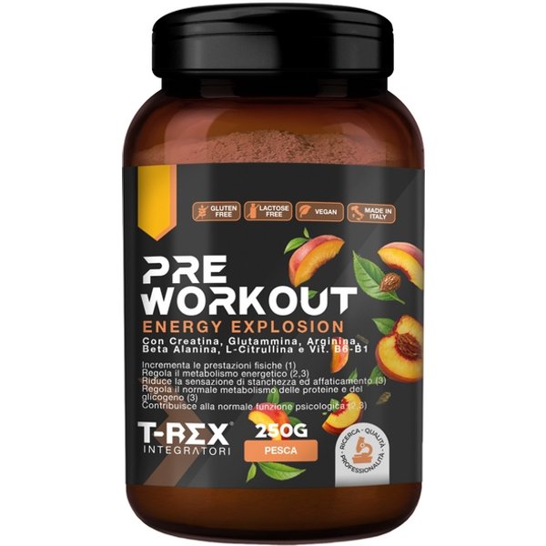 T-Rex Pre Workout Gusto Pesca Da 250G-image