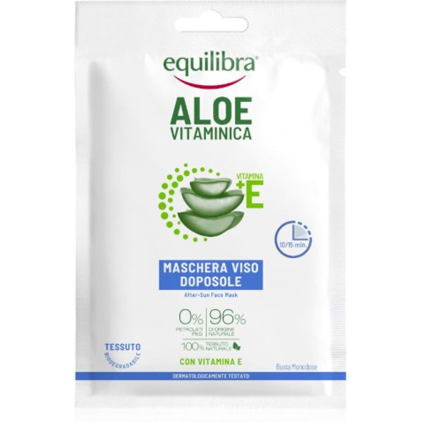 Equilibra Aloe Vitaminica Maschera Viso Doposole 20Ml-image