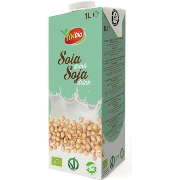 Vivibio Bevanda Di Soia Bio – 1L Senza Glutine-image