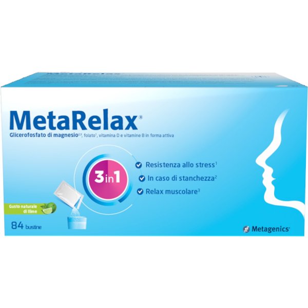 Metarelax Integratore 84 Bustine Con Magnesio Per Rilassarsi-image
