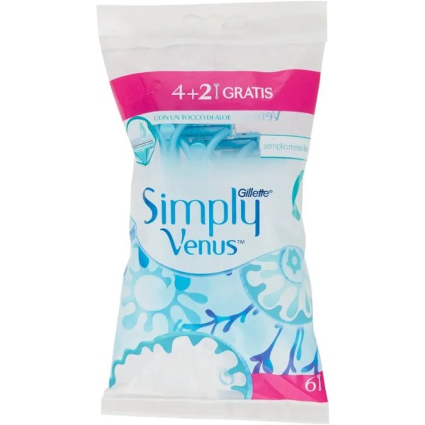 Simply Venus Gillette Rasoi Usa E Getta 4+2-image
