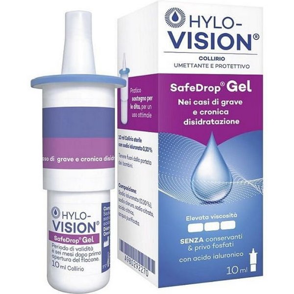 Hylovision Safe Drop Gel 0,3% Collirio Umettante E Protettivo 10 Ml-image