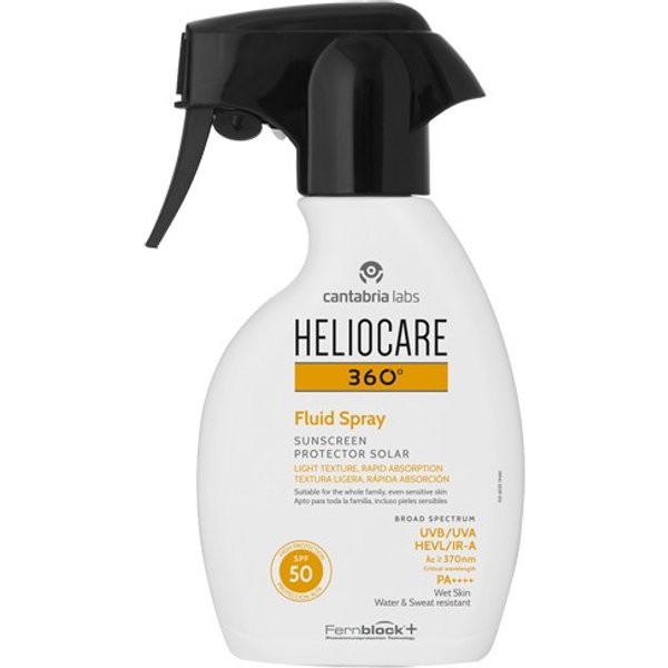 Heliocare 360 Fluid Lozione Fluida Latte Spray Solare 250Ml SPF50-image