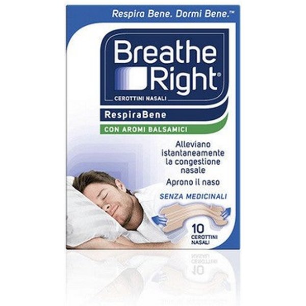 Breathe Right Cerotti Nasali Balsamici 10 Pezzi Sollievo Notturno Senza Medicinali-image