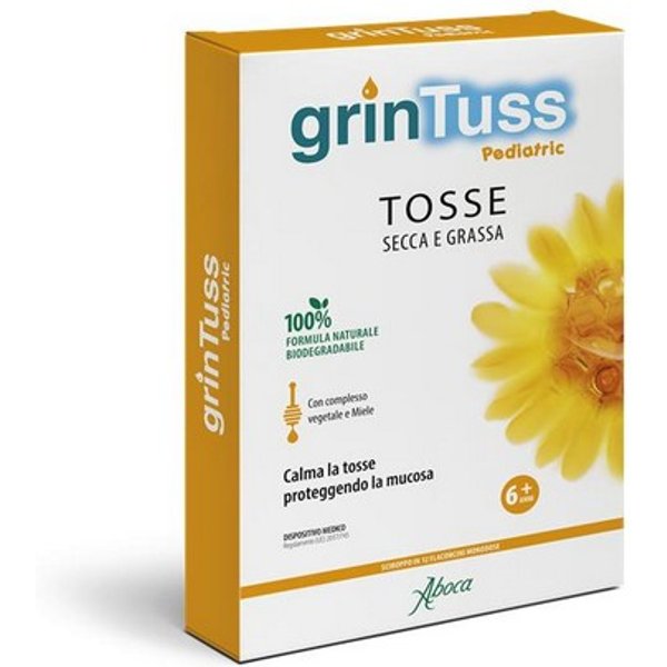 Grintuss Pediatric Sciroppo Bambini In 12 Flaconcini Per La Tosse-image