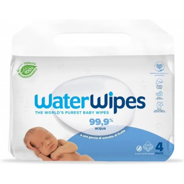 Waterwipes Salviettine Biodegradabili Bambini 240 Pezzi-image
