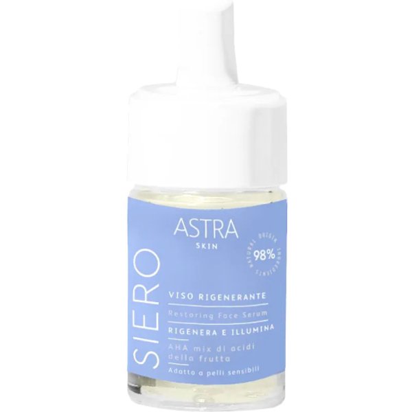 Astra Siero Viso Rigenerante 15 Ml – Esfoliante Con AHA E 98% Di Ingredienti Naturali-image