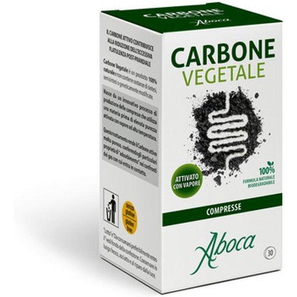 Carbone Vegetale 30 Compresse Per Flatulenza Post-Prandiale-image