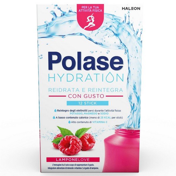 Polase Hydration Lampone Integratore Reidratazione E Sali Minerali 12 Stick-image