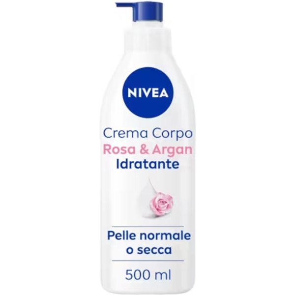 Nivea Crema Corpo Rosa E Argan Idratante 72H Da 500 Ml-image