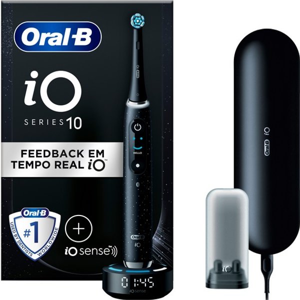 Oral-B IO 10 Spazzolino Elettrico Nero Con Custodia E IO Sense-image