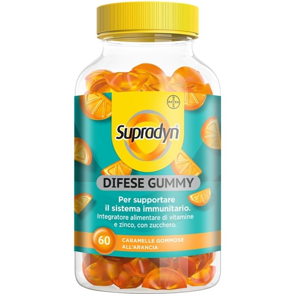 Supradyn Difese Gummy Integratore Difese Immunitarie Vitamina C, Vitamina D E Zinco 60 Caramelle-image