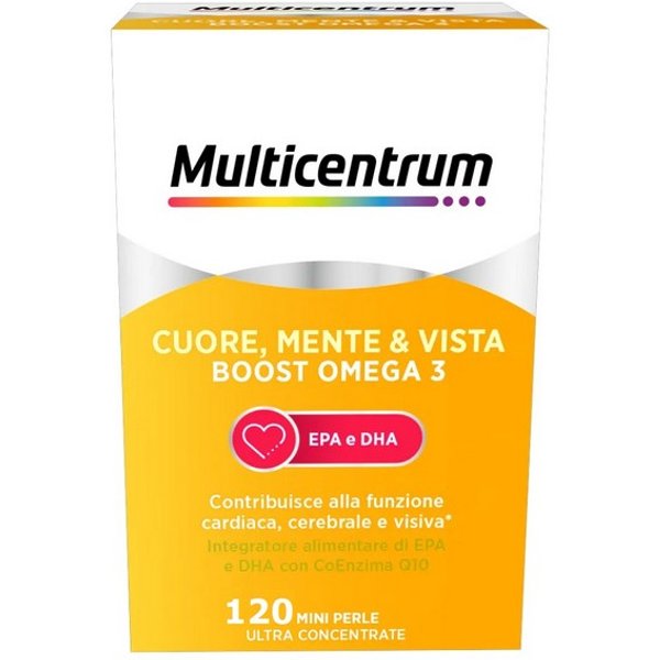 Multicentrum Cuore Mente Vista Boost Con Omega-3 – 120 Mini Perle-image
