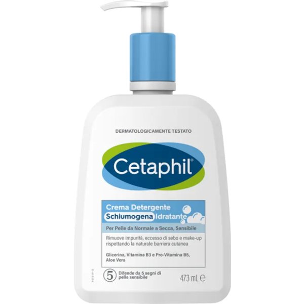 Cetaphil Crema Detergente Schiumogena Idratante 473 Ml Per Pelli Sensibili-image