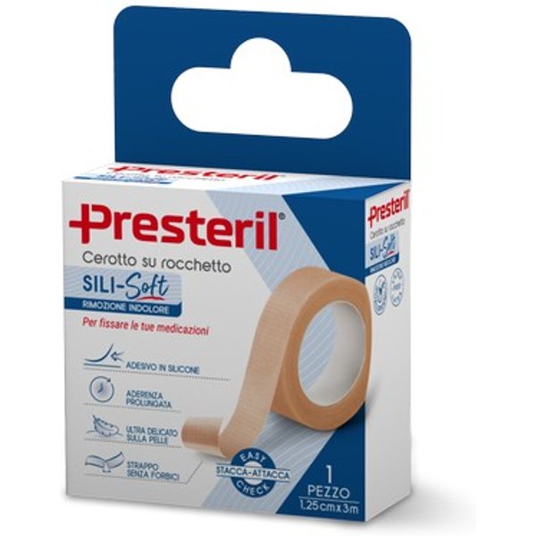 Presteril 1 Cerotto Su Rocchetto Sili-Soft Skin 1,25Cm X 3M-image