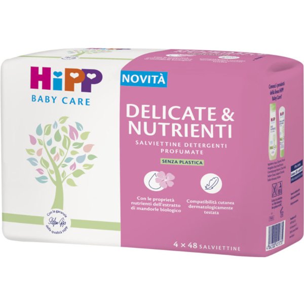 Hipp Salviettine Delicate & Nutrienti 4×48 Pezzi-image