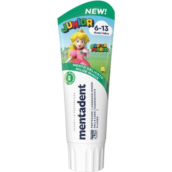 Mentadent Junior Dentifricio 6-13 Anni Gusto Menta Delicata 75Ml-image