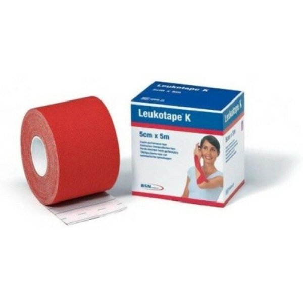 Actimove Leukotape K Benda Adesiva 5Cmx5M Rosso 1 Rotolo-image
