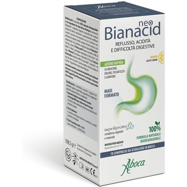 Neobianacid 70 Compresse Gusto Limone Per Acidità E Reflusso-image