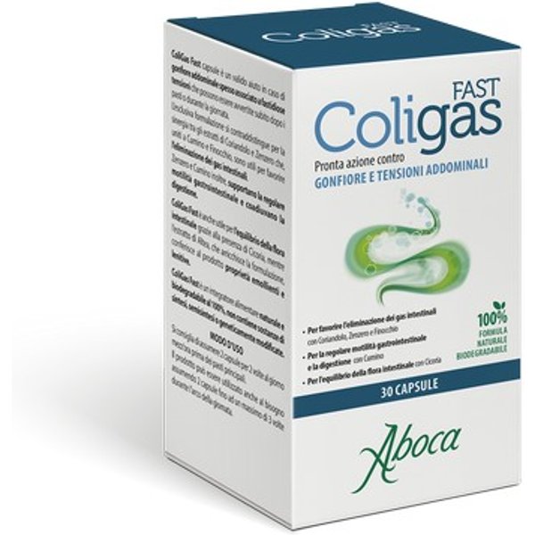 Coligas Fast 30 Capsule Contro Gonfiore E Tensioni Addominali-image