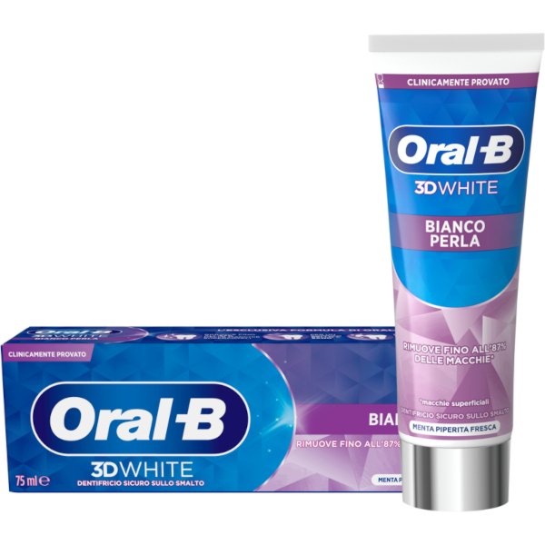 Oral B Dentifricio 3D White Bianco Perla 75 Ml-image