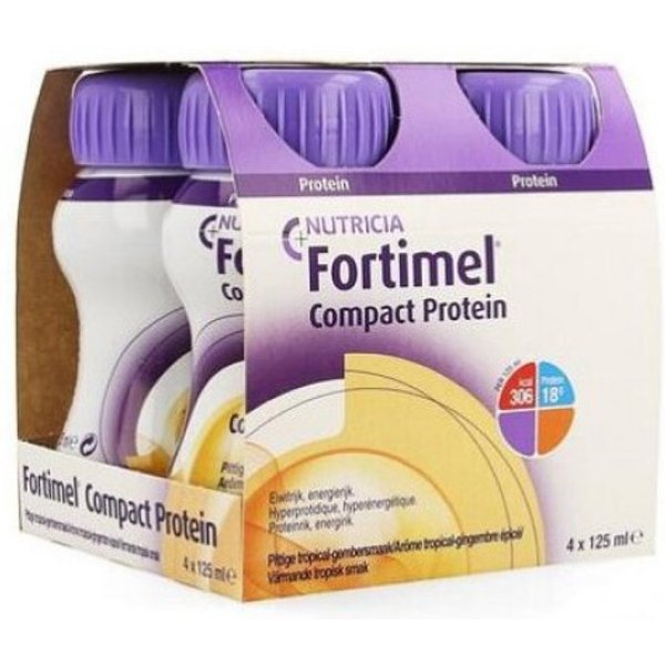 Fortimel Compact Protein Nutricia Hot Tropical Ginger 4X125Ml-image
