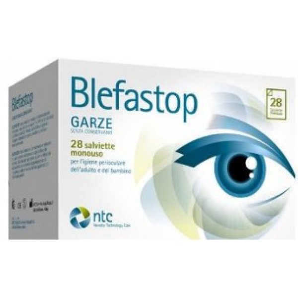 Blefastop Plus Garza In Cotone Piegata Con Filo Di Bario 28 Salviette Monouso + 1 Compressa Oculare Riscaldabile-image
