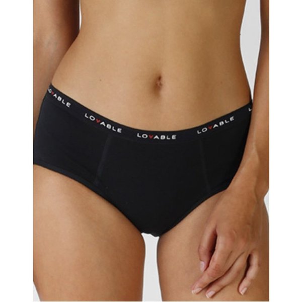 Culotte Flusso Medio Nero Taglia XL Lovable-image