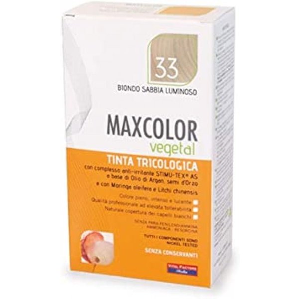 Maxcolor Vegetal Vital Factors Tonalità 33 Biondo Sabbia Luminoso-image