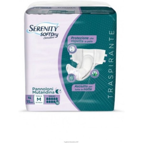 Pannoloni Mutandina Serenity Soft Dry Maxi Taglia M 15 Pezzi-image