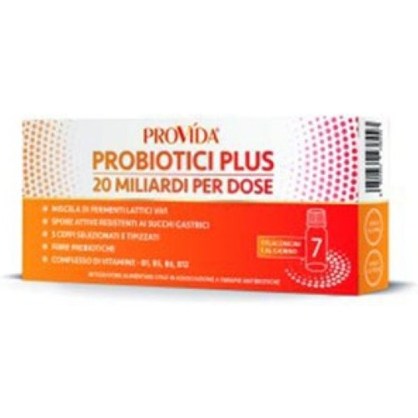 Provida Probiotici Plus 20MLD Per Dose Optima Naturals 7 Flaconcini-image