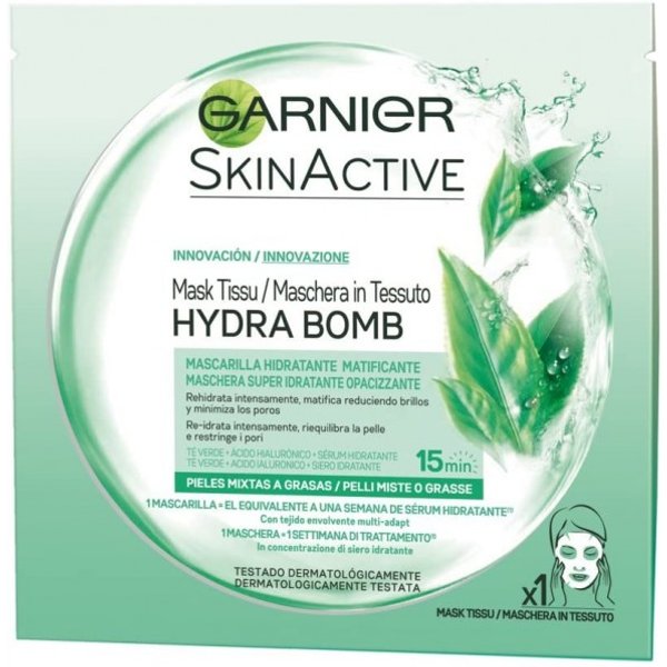 Garnier Skin Active Hydra Bomb Maschera Viso Super Idratante Opacizzante-image
