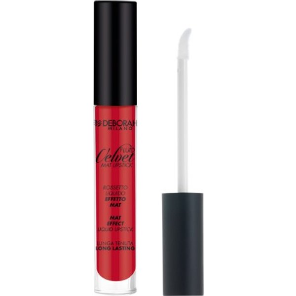Deborah Rossetto Fluid Velvet Mat Lipstick N.06 Iconic Red-image