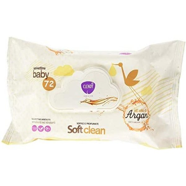 Clendy Baby Salviette Umidificate CON POP-UP PZ.72 Olio DI Argan-image