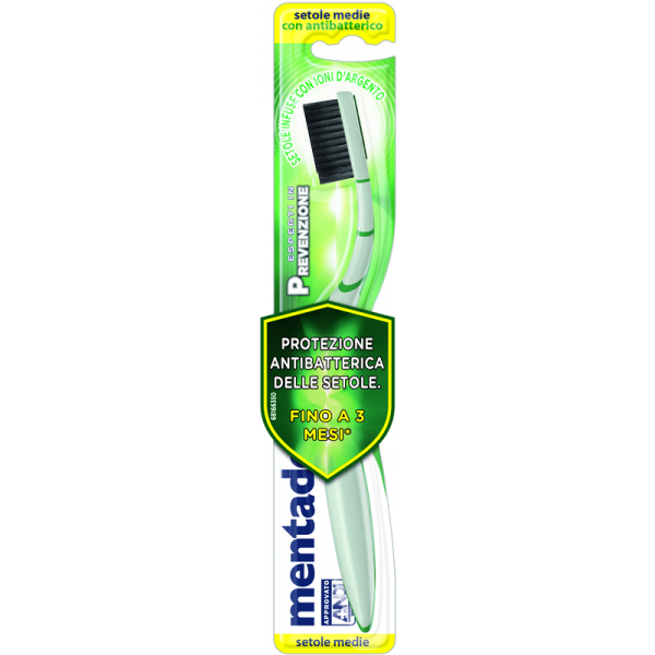 Mentadent Spazzolino Con Antibatterico Setole Medie-image