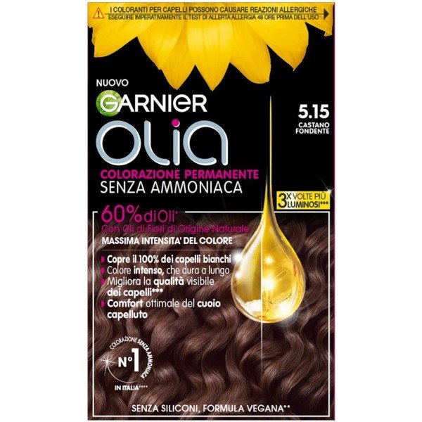 Garnier Olia Colorazione Permanente 5.15 Castano Fondente-image