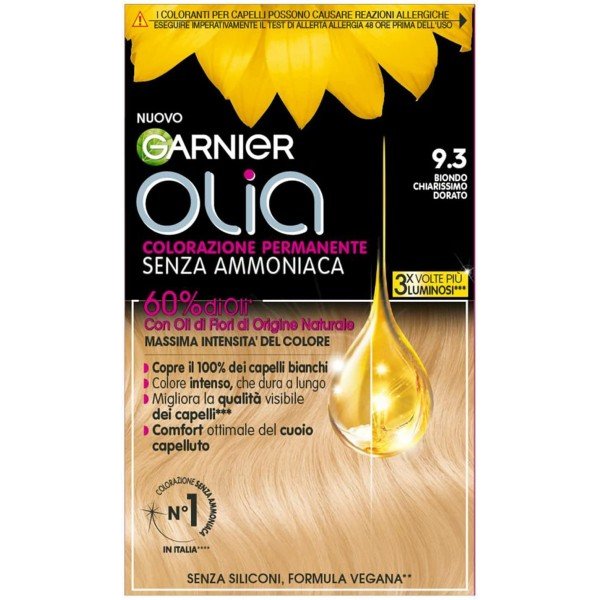 Garnier Olia Colorazione Permanente 9.3 Biondo Chiarissimo Dorato-image