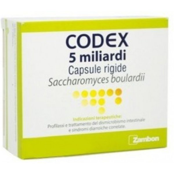 Codex Con Saccharomyces Boulardii 12 Capsule Da 250 Mg-image