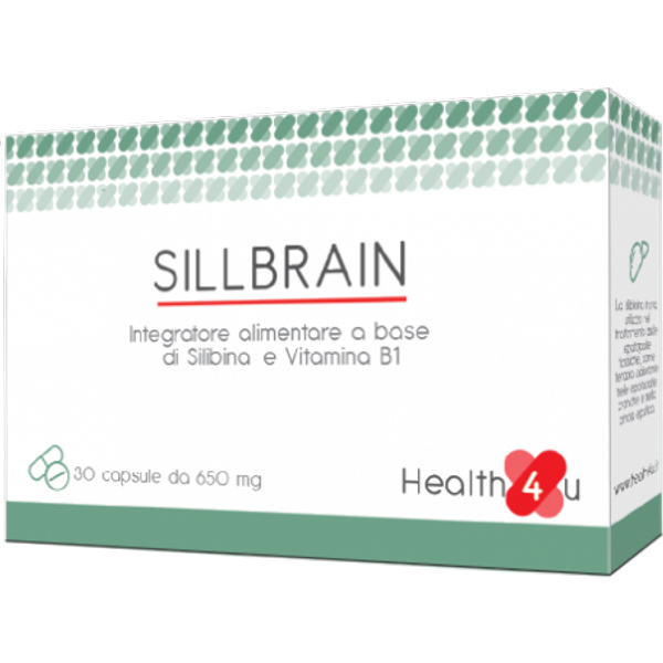 HEALTH4U Sillbrain 30 Capsule Integratore Per Fegato Con Silibina E Vitamina B1-image