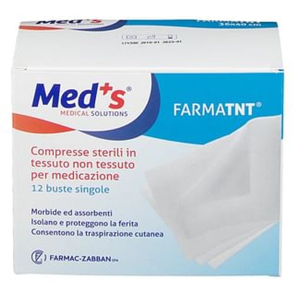 Garza Compressa Meds Tessuto Non Tessuto 10X10Cm 12 Pezzi Peel Open-image