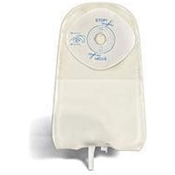 Sacca Urostomia Trasparente Pretagliata Mono Pezzo Con Barriera Protettiva In Stomahesive E Valvola Antireflusso Urodress 25Mm 10 Pezzi-image