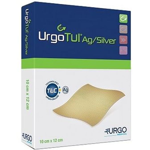 Medicazione Sterile Urgotul Ag/Silver 15X15 Cm 5 Pezzi-image