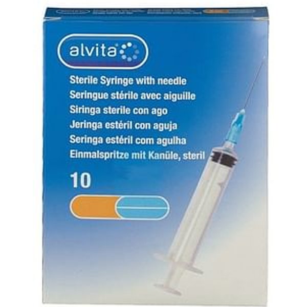 Alvita Siringa 2,5 Ml 23 Gauge 10 Pezzi-image