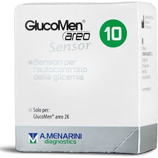 Strisce Glucomen Areo Sensor Per Analisi Del Glucosio 10 Pezzi-image
