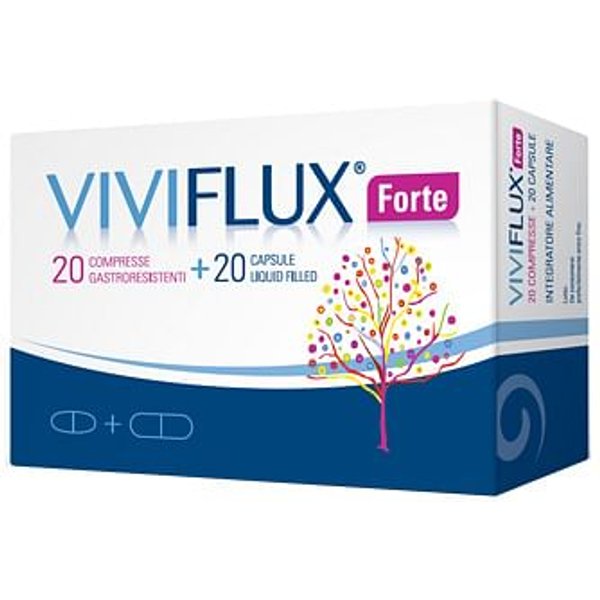 Viviflux Forte 20 Compresse Gastroresistenti + 20 Capsule Liquid Filler-image