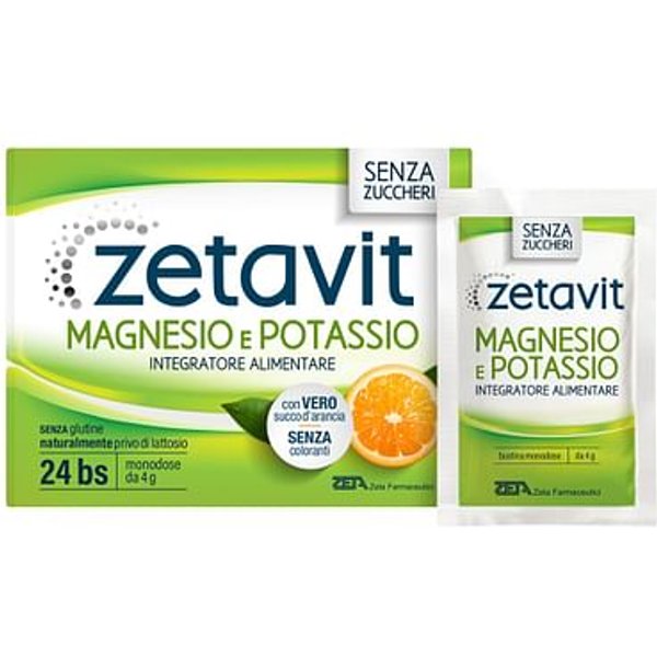 Zetavit Magnesio Potassio Senza Zucchero 24 Bustine Da 6G-image