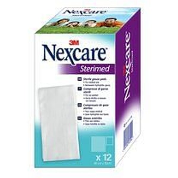 Garza Compressa Nexcare Sterimed In Cotone 20 Fili 18X40Cm Multilingual 12 Pezzi-image